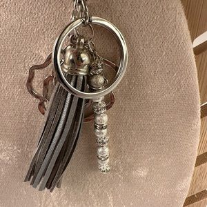 Handcrafted Camellia Bag Charm or Key Holder
